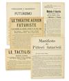 (FUTURISM.) Marinetti, et al. Group of 13 Futurist manifestos and other publications.